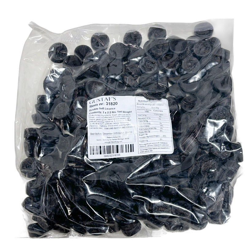 Gustaf's Double Salt Licorice 2.2lbs