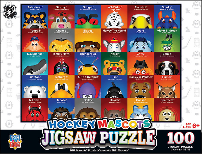 Jigsaw Puzzle (100pc) - NHL Hockey Mascots