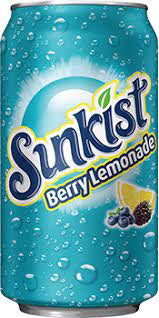 Sunkist Berry Lemonade Soda 355ml