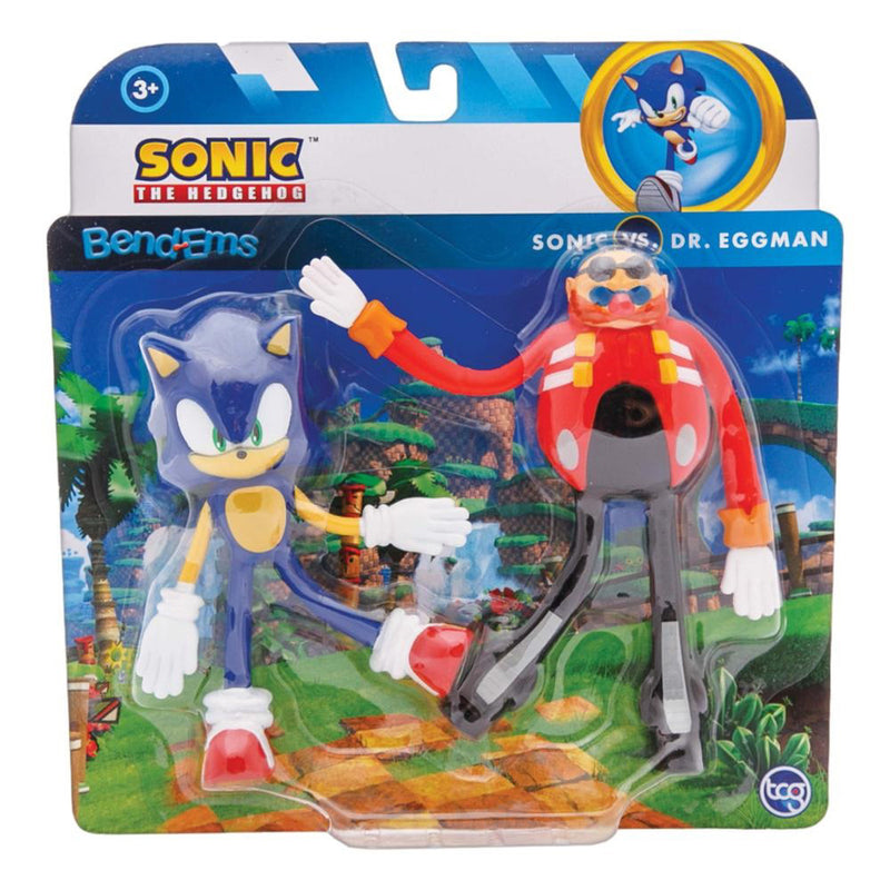 Bendems - Sonic The Hedgehog 2-Pack - Sonic & Dr. Eggman