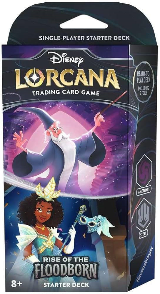 Disney Lorcana Rise Of The Floodborn - Starter Deck - Amethyst & Steel