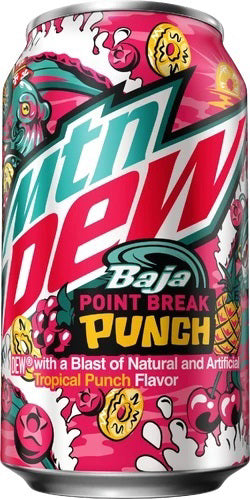 Mtn Dew Baja Point Break Punch 355ml