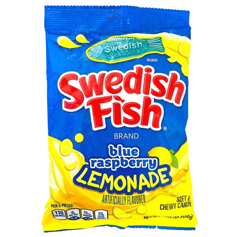 Swedish Fish Blue Raspberry Lemonade 102g